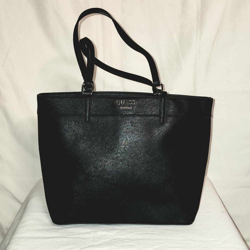 Guess Black Double Handle Handbag Tote Purse